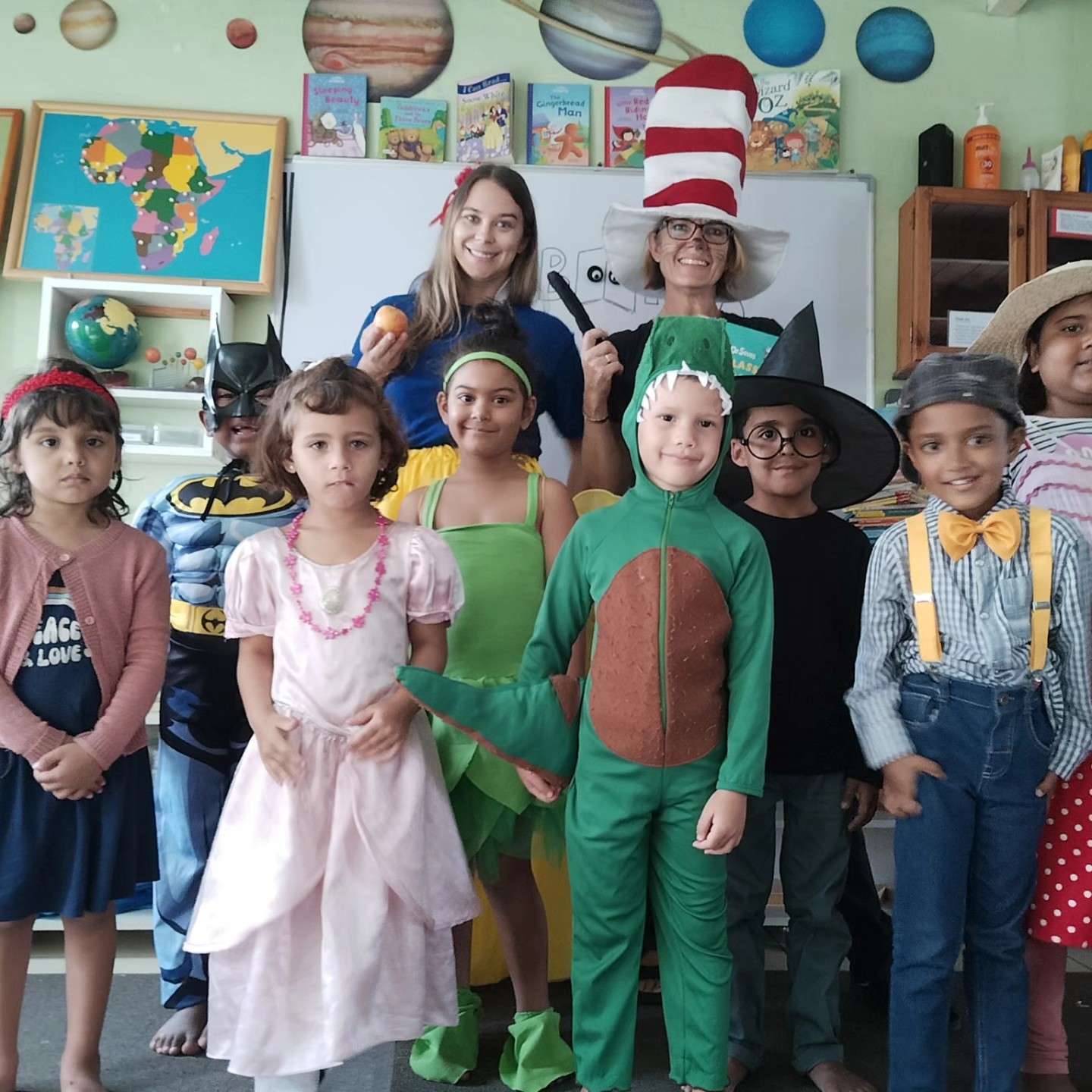 Group photo of children outdoors